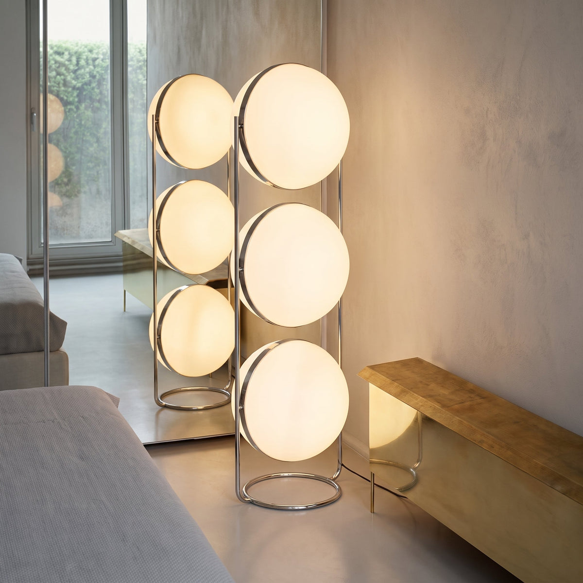 Mid-Century Modern Geometric Globe LED Lighting