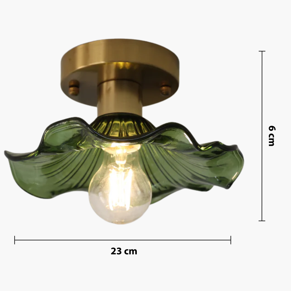 Hibiscus Ceiling Light – Elegant Floral Glass Lighting