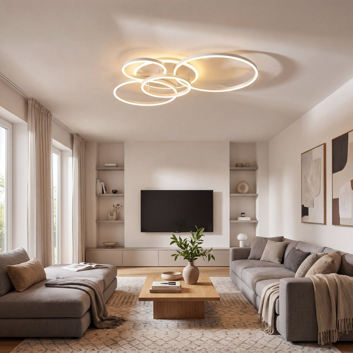 Randale's Ceiling Light – Modern Geometric LED Lighting