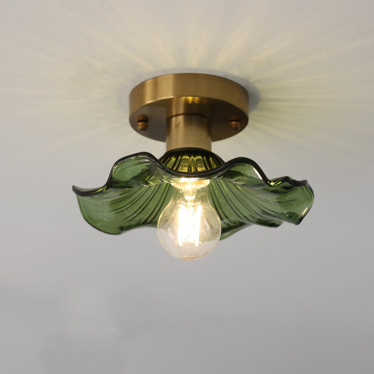 Hibiscus Ceiling Light – Elegant Floral Glass Lighting