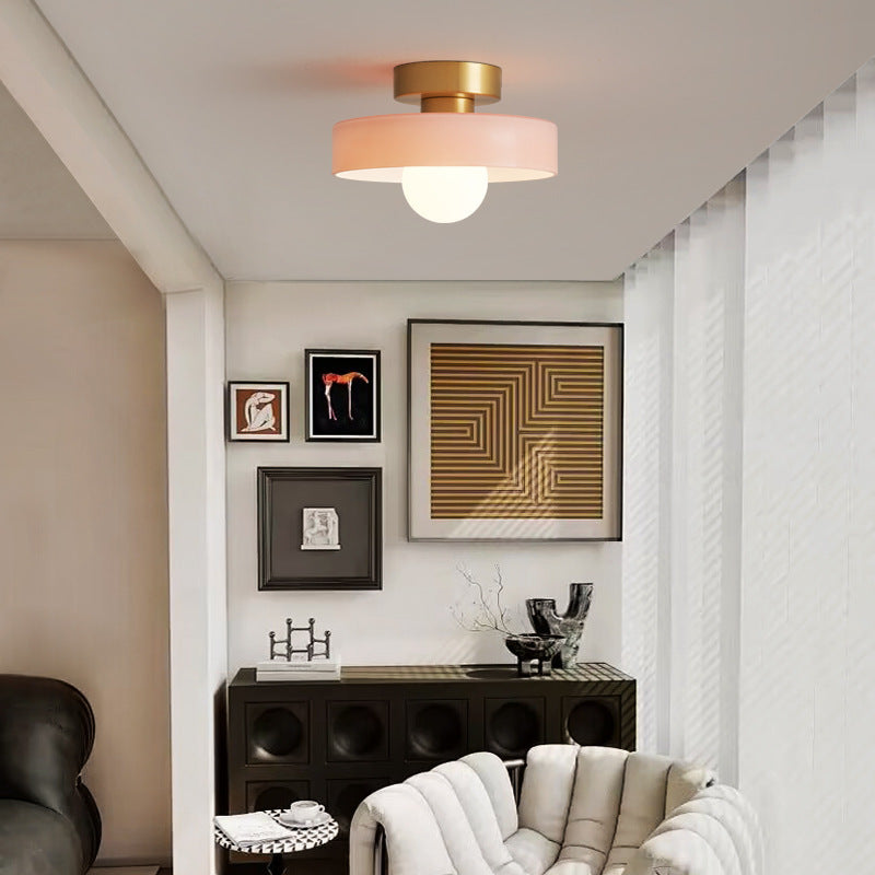 French Bauhaus Ceiling Light – Retro Glass Lighting for Modern Interiors