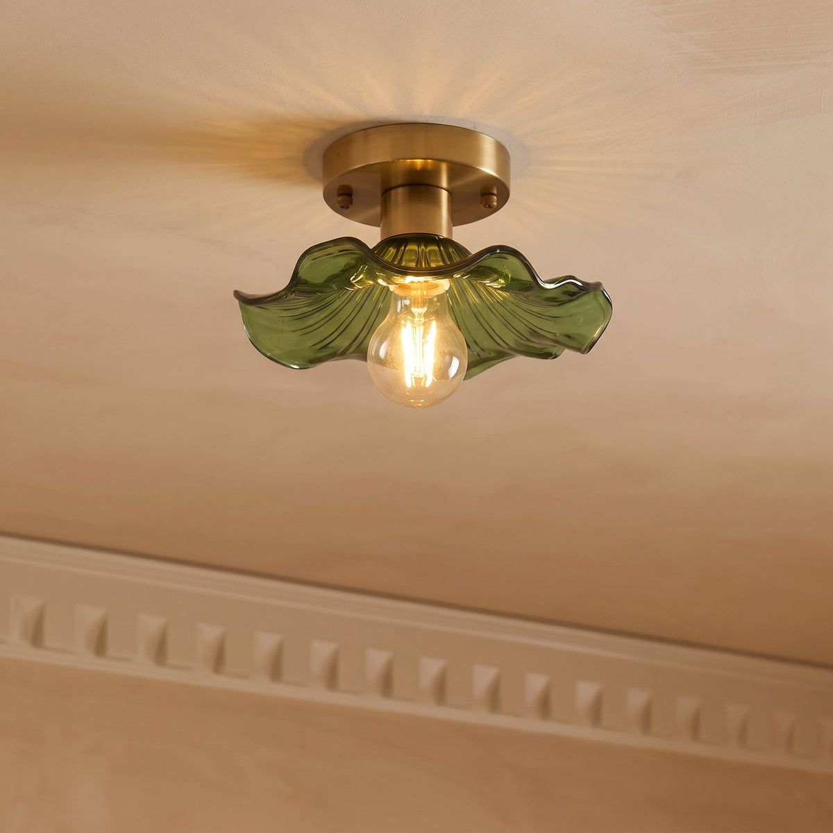 Hibiscus Ceiling Light – Elegant Floral Glass Lighting