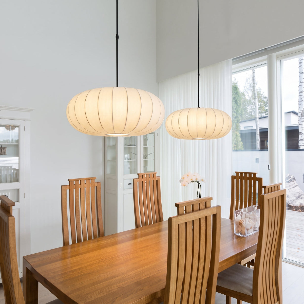Verona Silk Pendant Light – Elegant Modern Hanging Lighting