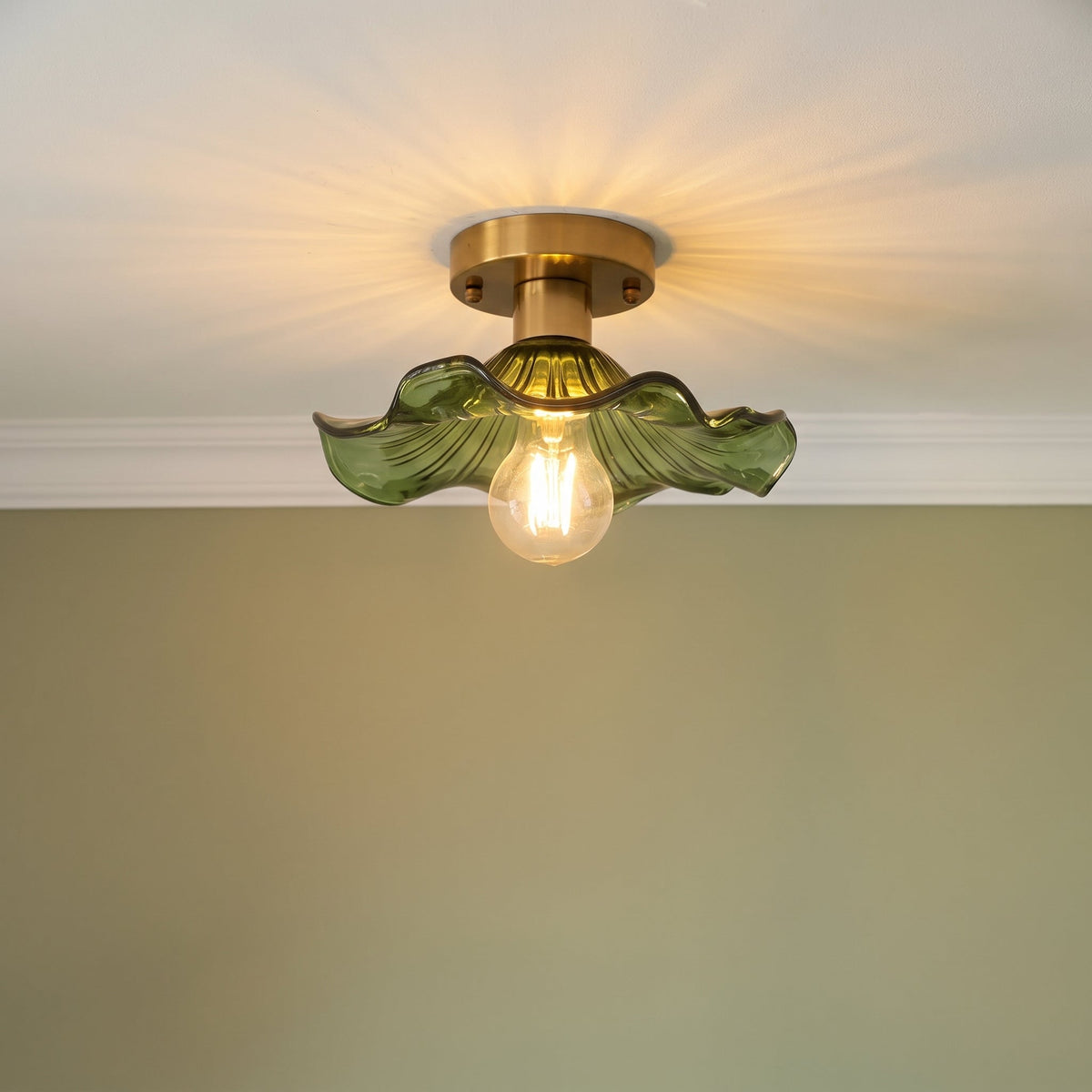 Hibiscus Ceiling Light – Elegant Floral Glass Lighting