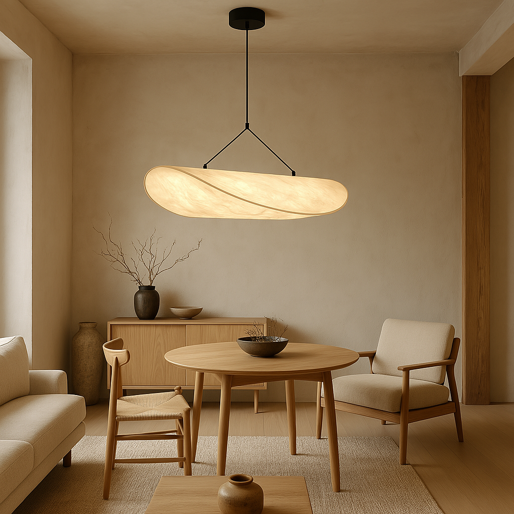 Japandi Pendant Light – Modern Minimalist Hanging Lighting