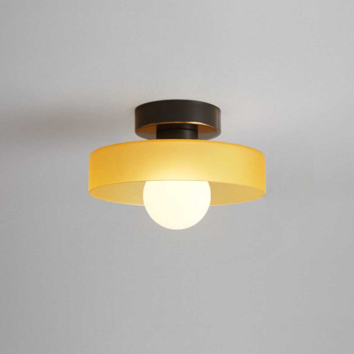 French Bauhaus Ceiling Light – Retro Glass Lighting for Modern Interiors
