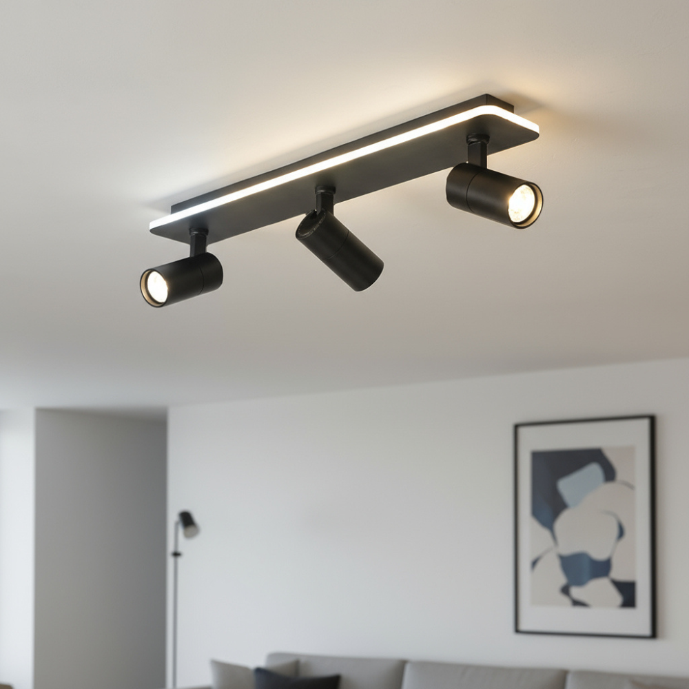 Modern Multi-Spot Ceiling Light – Adjustable LED Spotlight Lighting
