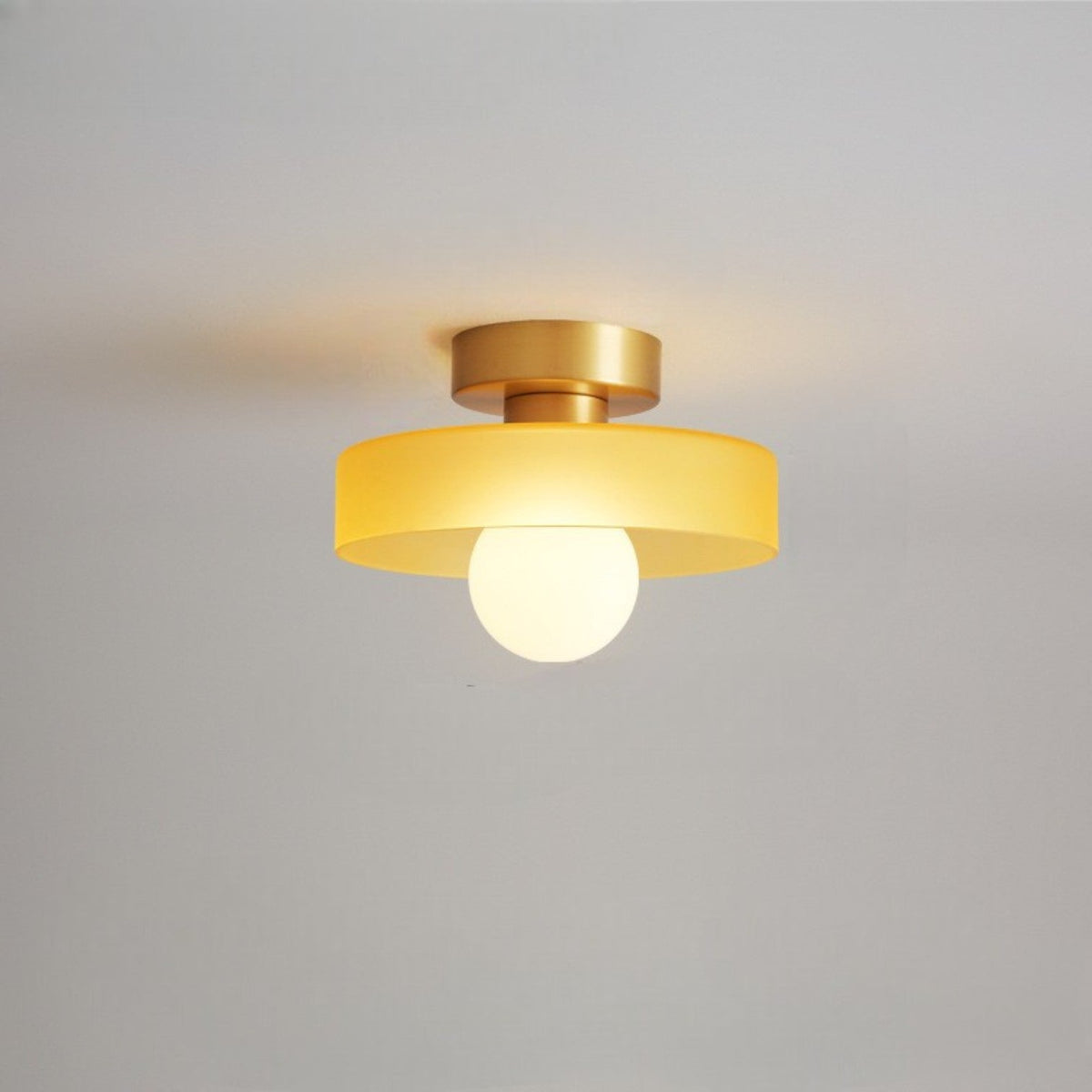 French Bauhaus Ceiling Light – Retro Glass Lighting for Modern Interiors