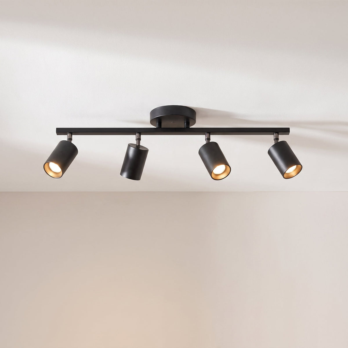Modern 4-Head Ceiling Spotlight – Adjustable LED Track Lighting