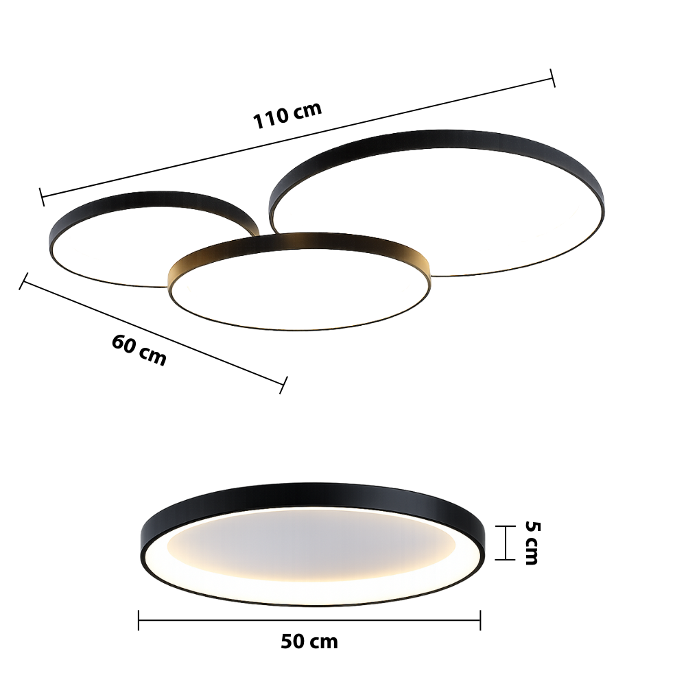 Minimalist Circular LED Ceiling Light – Modern Flush Mount Lighting