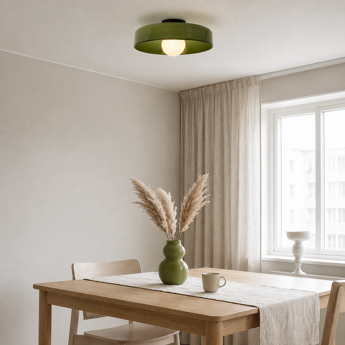 Bauhaus Glass Ceiling Light – Colorful Globe Lighting