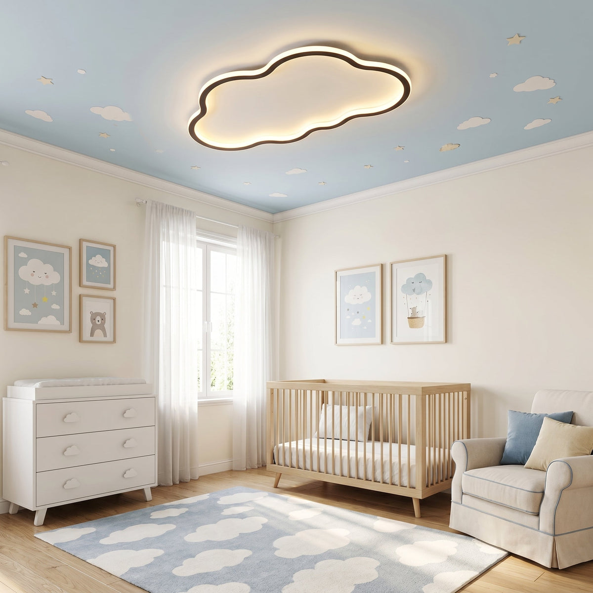Modern Cloud Ceiling Light – Contemporary LED Lighting
