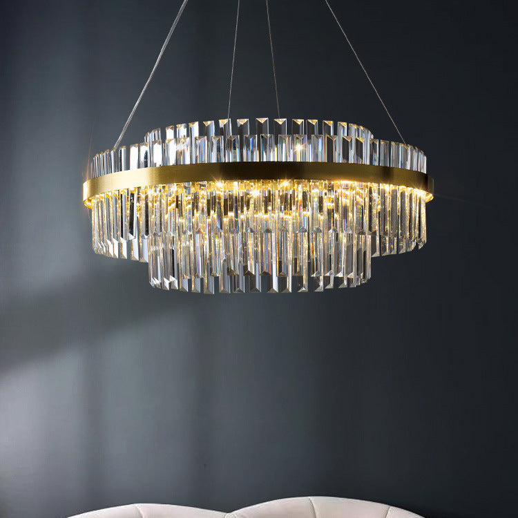 Luxury Crystal Chandelier – Elegant Modern Tiered Lighting