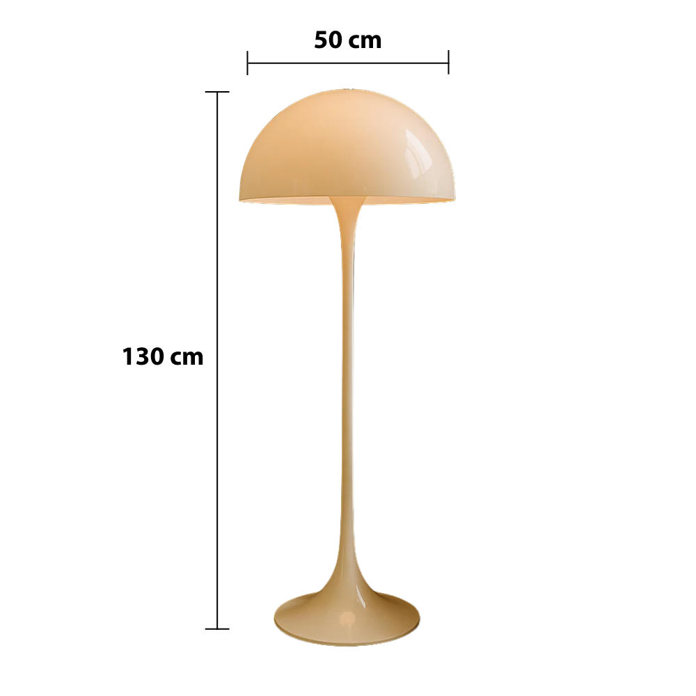 Modern Mushroom Floor Lamp – Minimalist Dome-Shaped LED Lighting