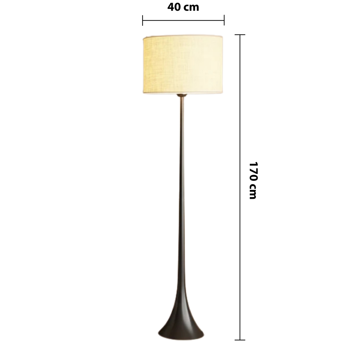 Silk Shade Floor Lamp – Modern Minimalist Standing Lighting