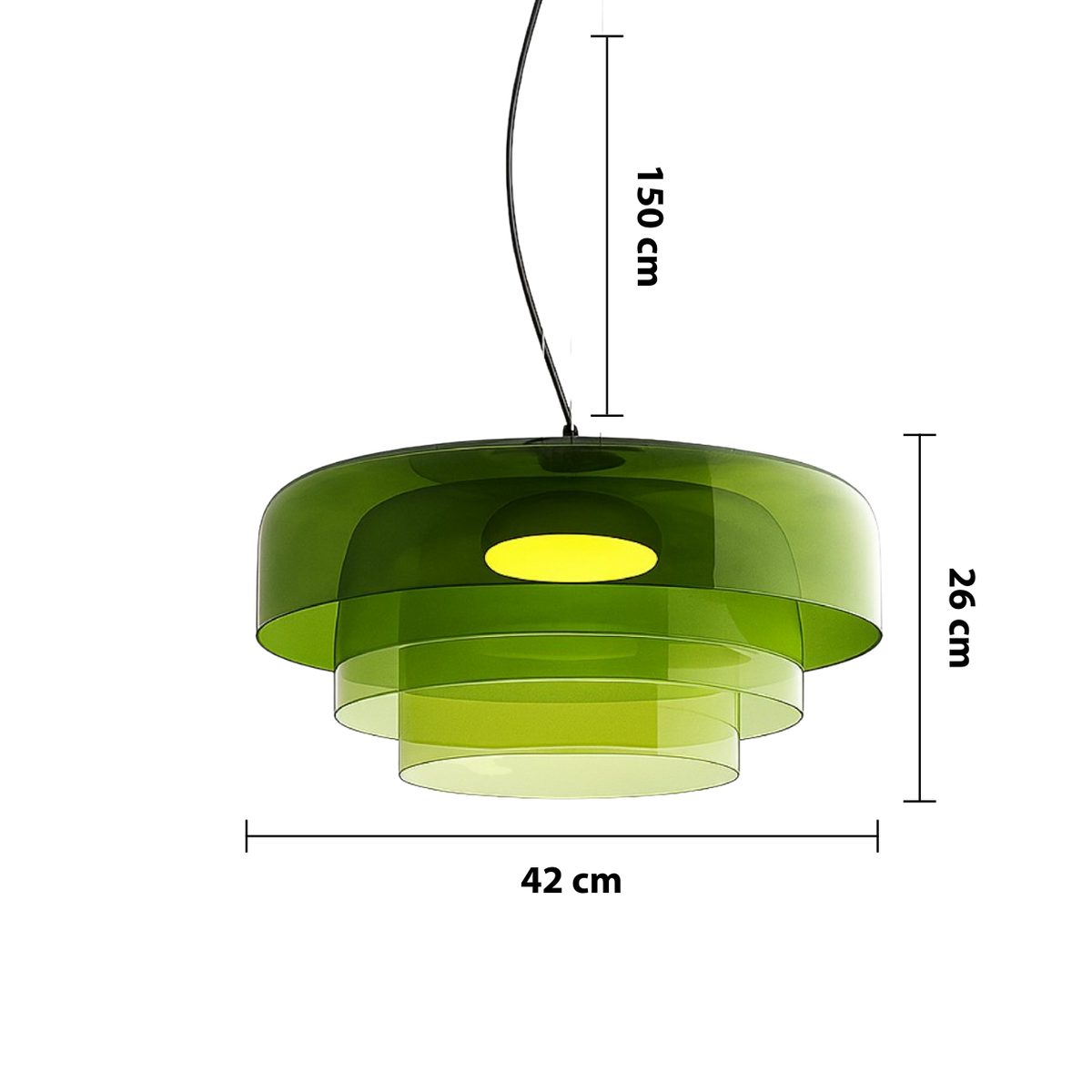 Glass Pendant Light – Modern Layered Glass Lighting
