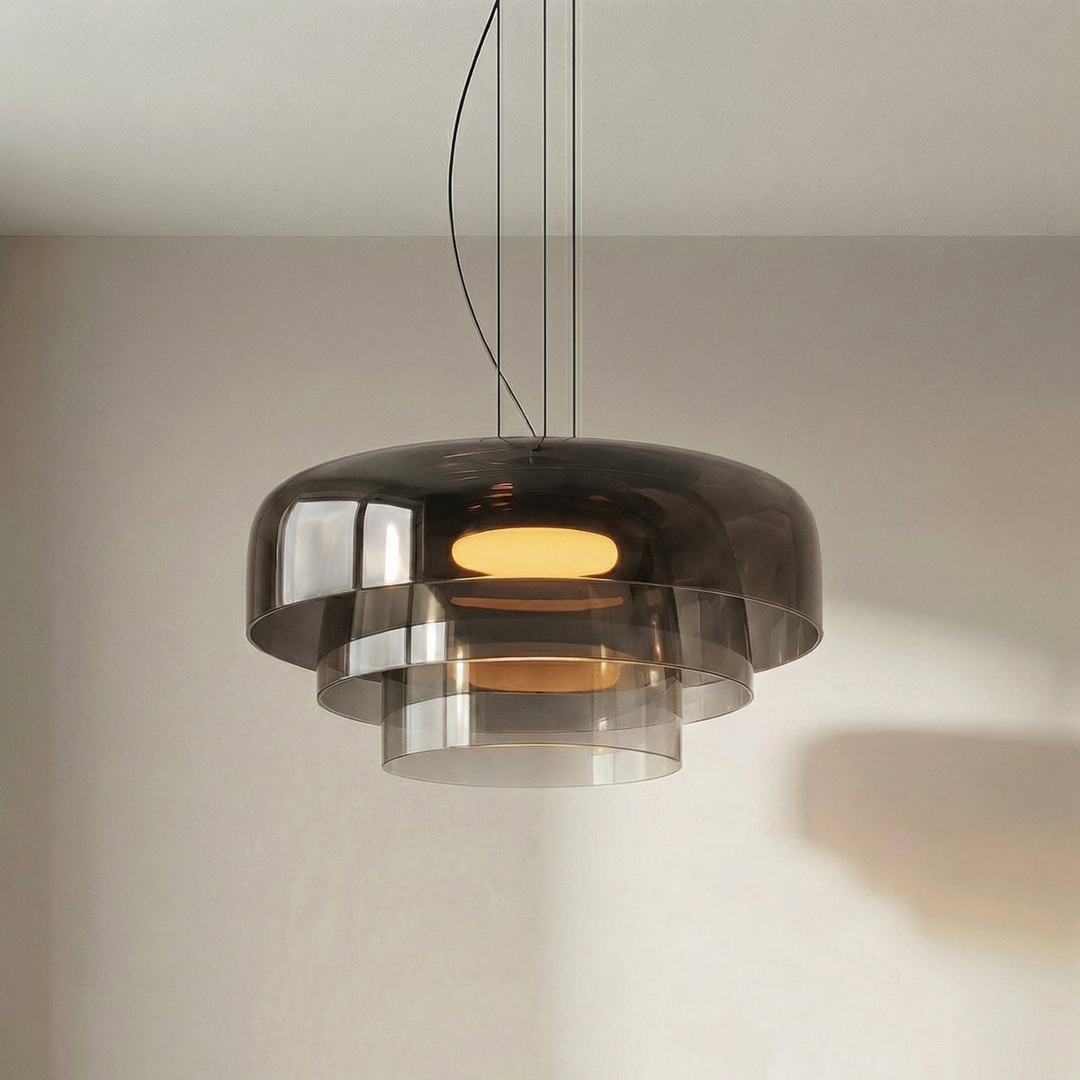 Glass Pendant Light – Modern Layered Glass Lighting