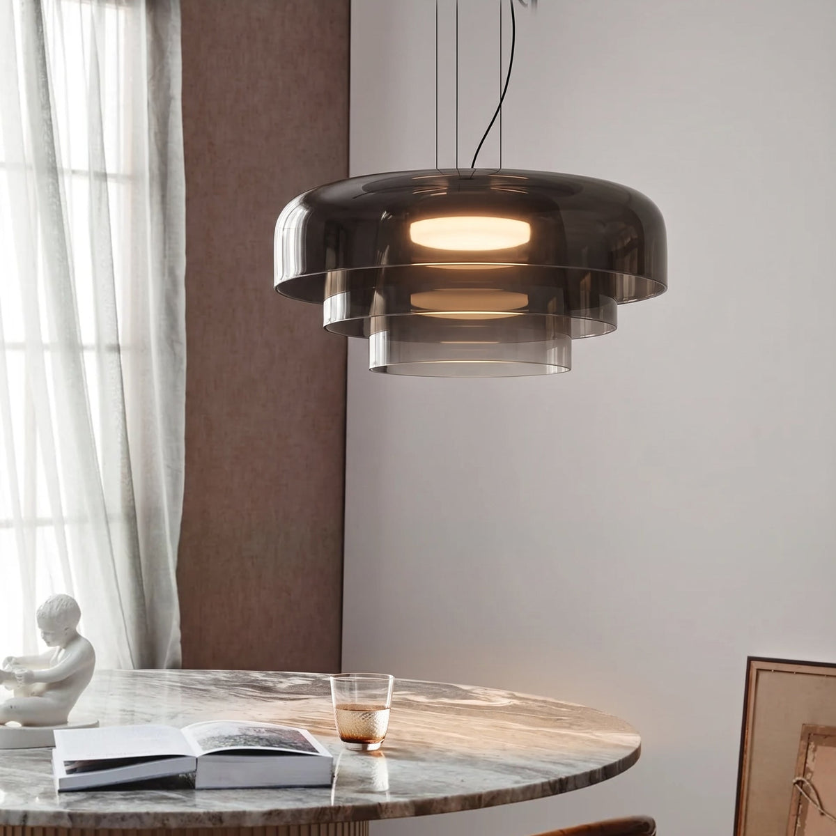 Glass Pendant Light – Modern Layered Glass Lighting