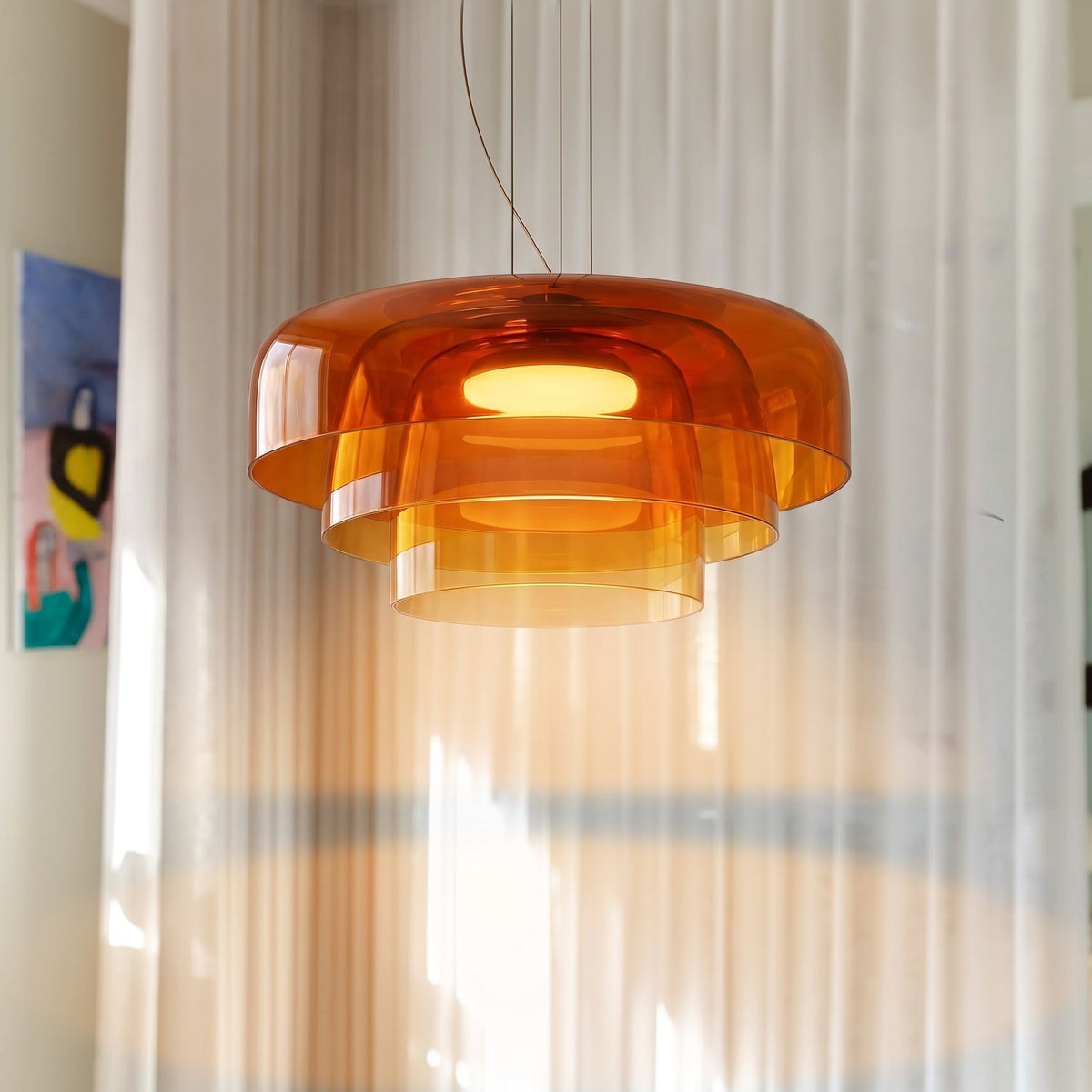 Glass Pendant Light – Modern Layered Glass Lighting