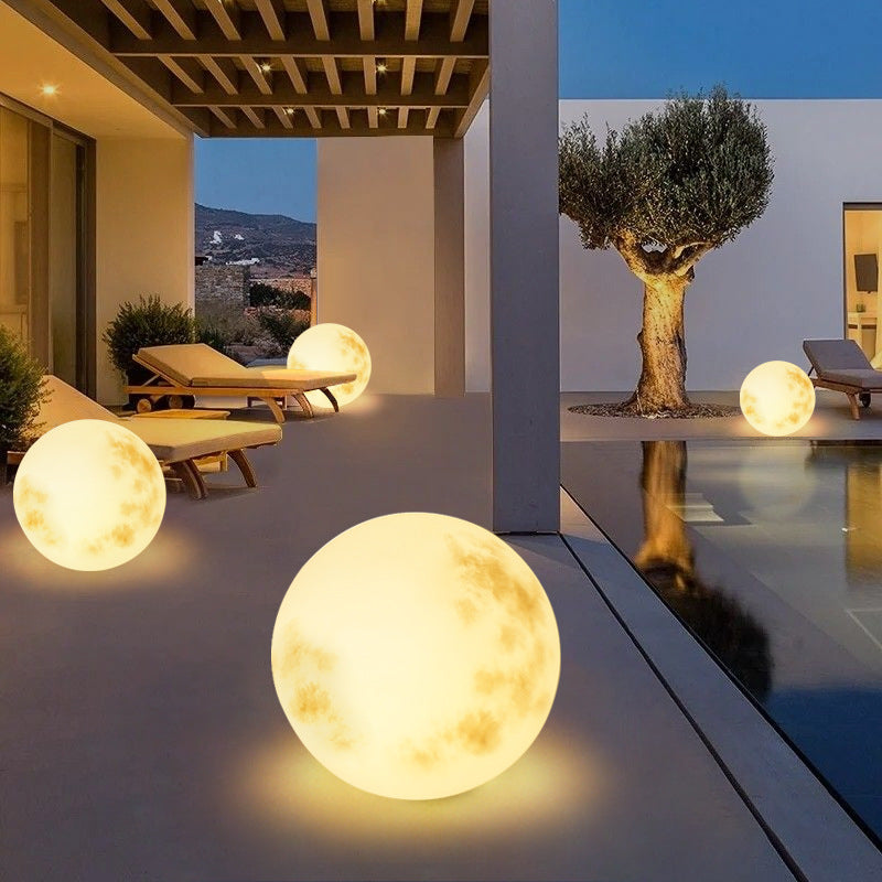 Moon Garden Solar Powered Lamp – Decorative Outdoor Moon Lighting