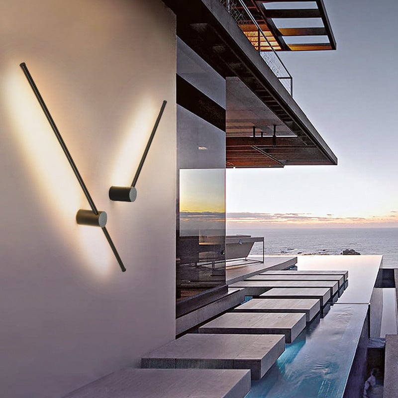 Modern Linear Outdoor Wall Light – Waterproof LED Lighting