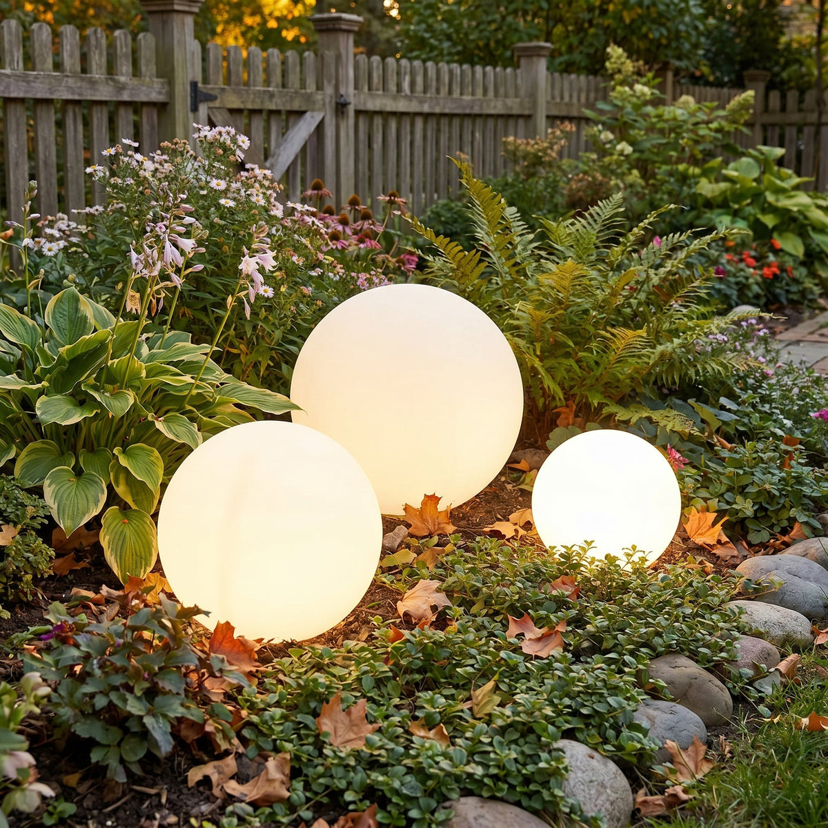LED Garden Sphere Light – Waterproof Outdoor Globe Lighting
