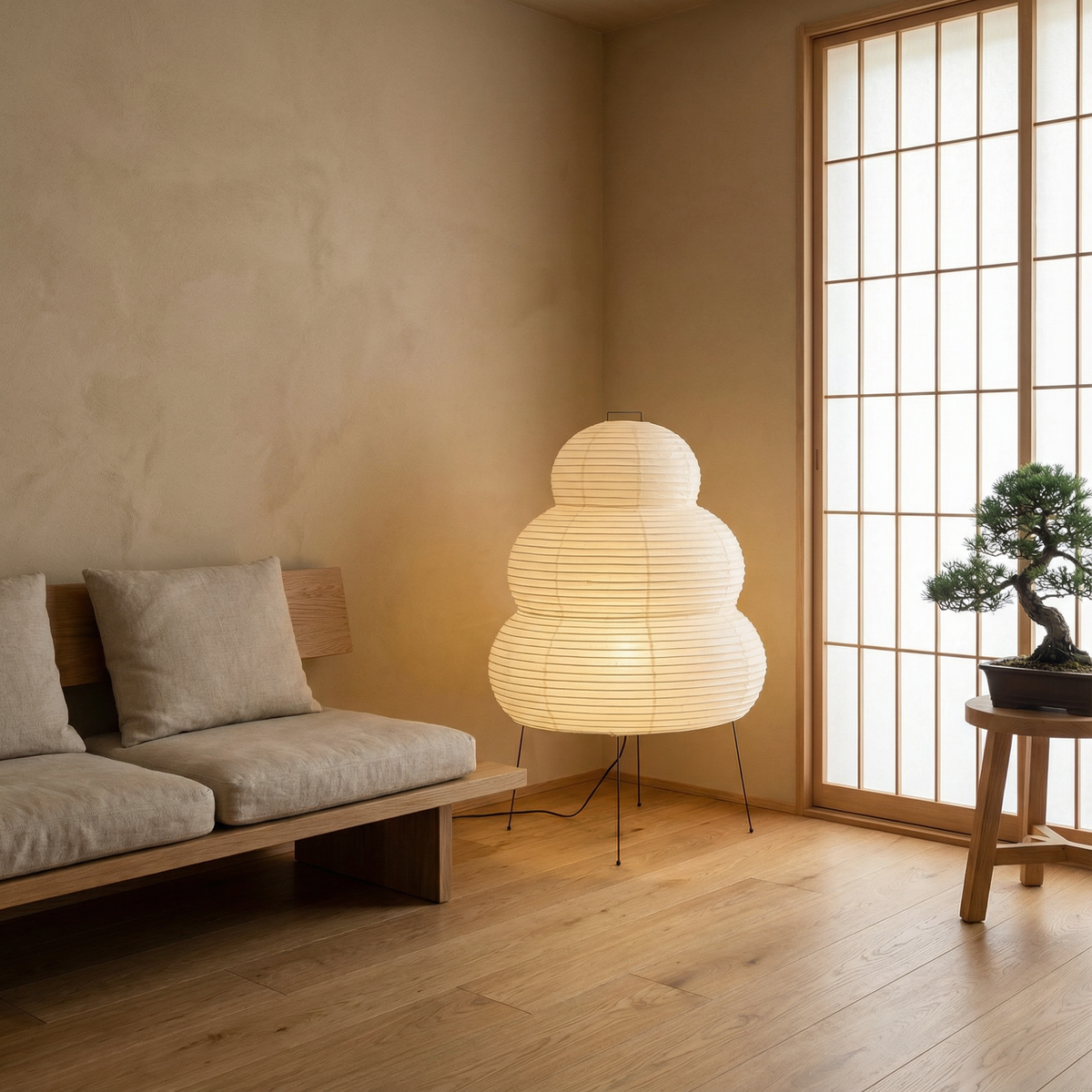 Rice Paper Table Lamp – Japanese Inspired Ambient Lighting