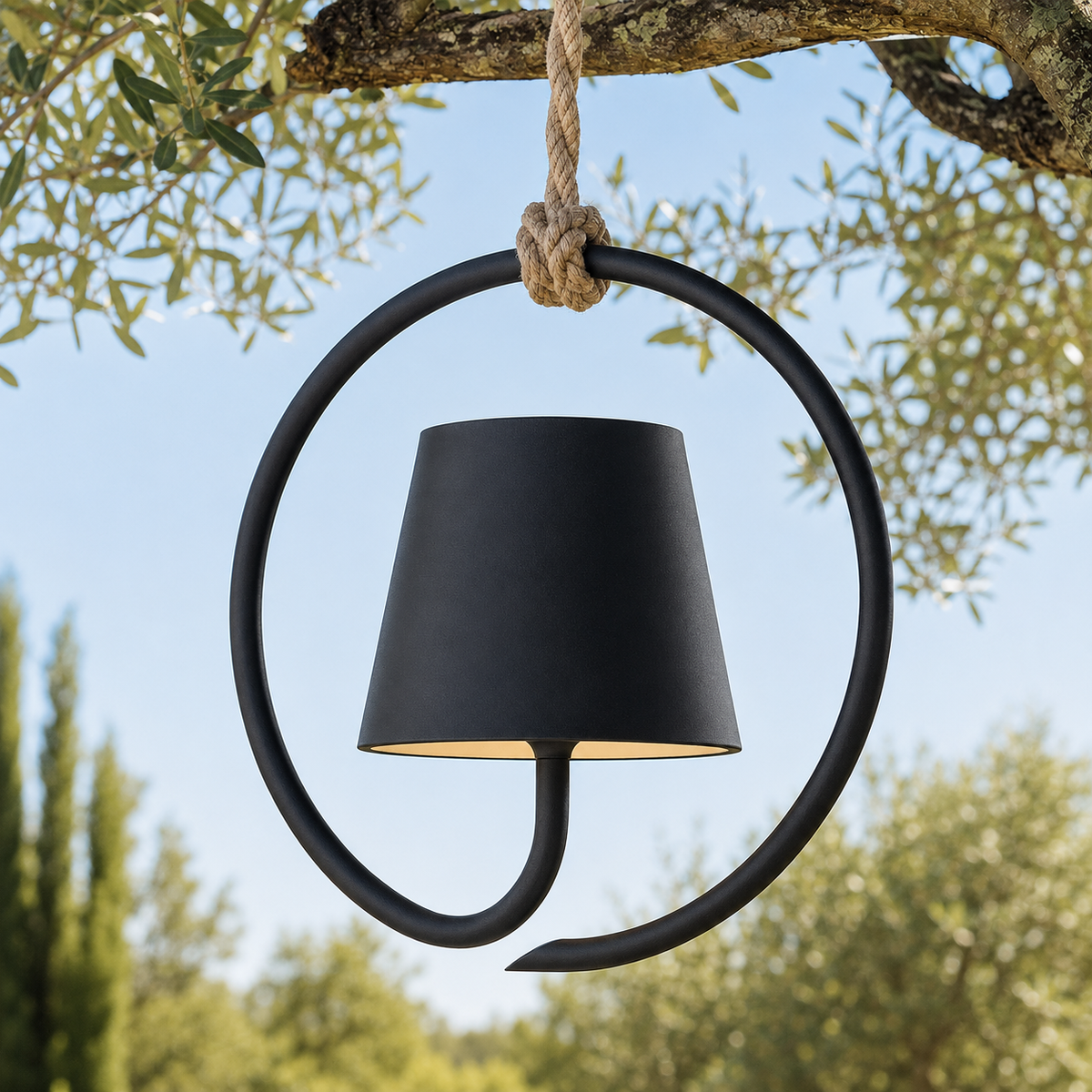 Outdoor Rechargeable Pendant Light – Modern Hanging Ambient Lighting