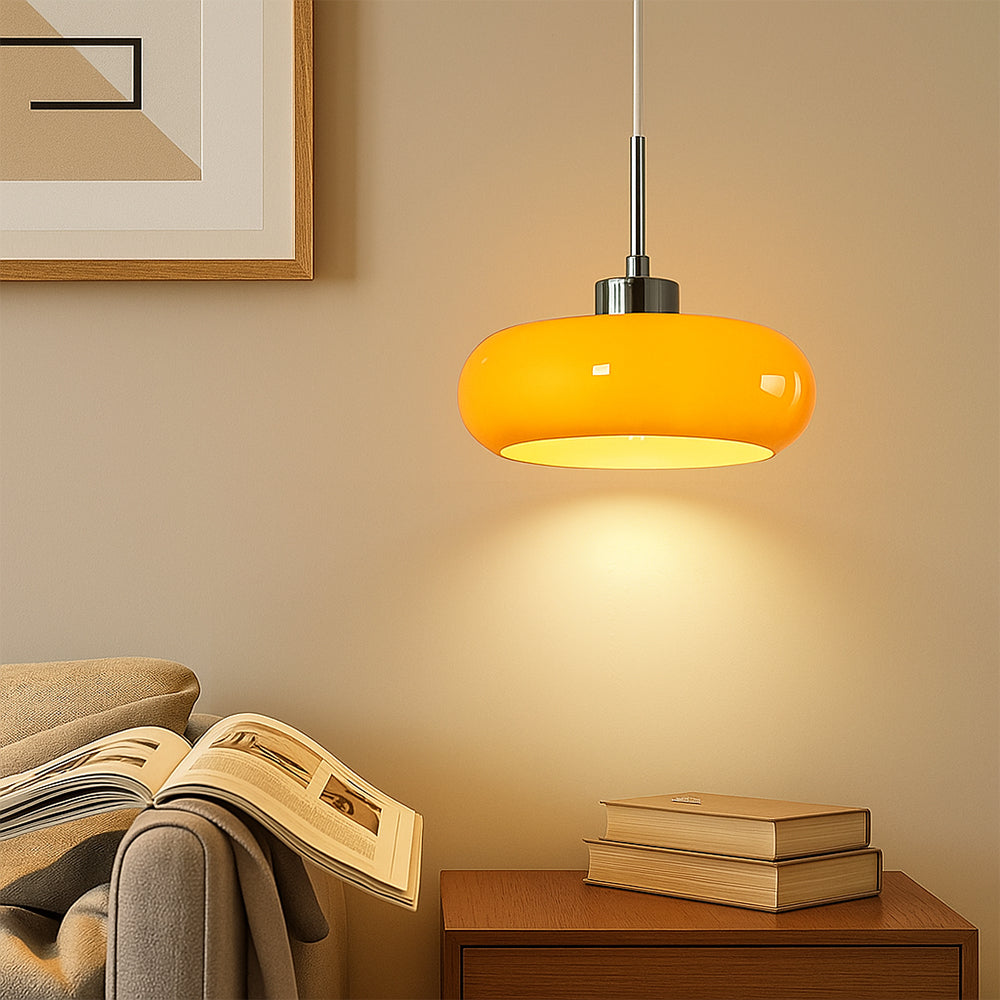 Bauhaus Style Pendant Light – Retro Modern Glass Lighting