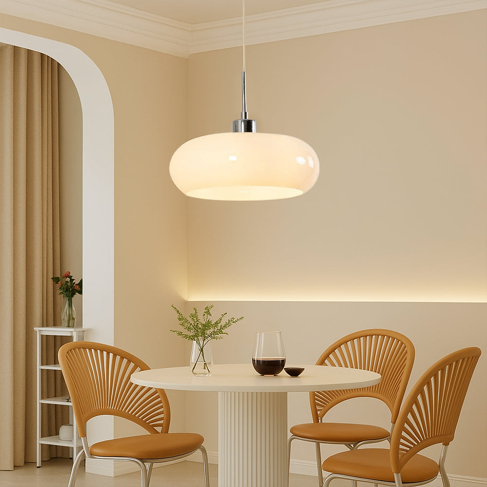Bauhaus Style Pendant Light – Retro Modern Glass Lighting
