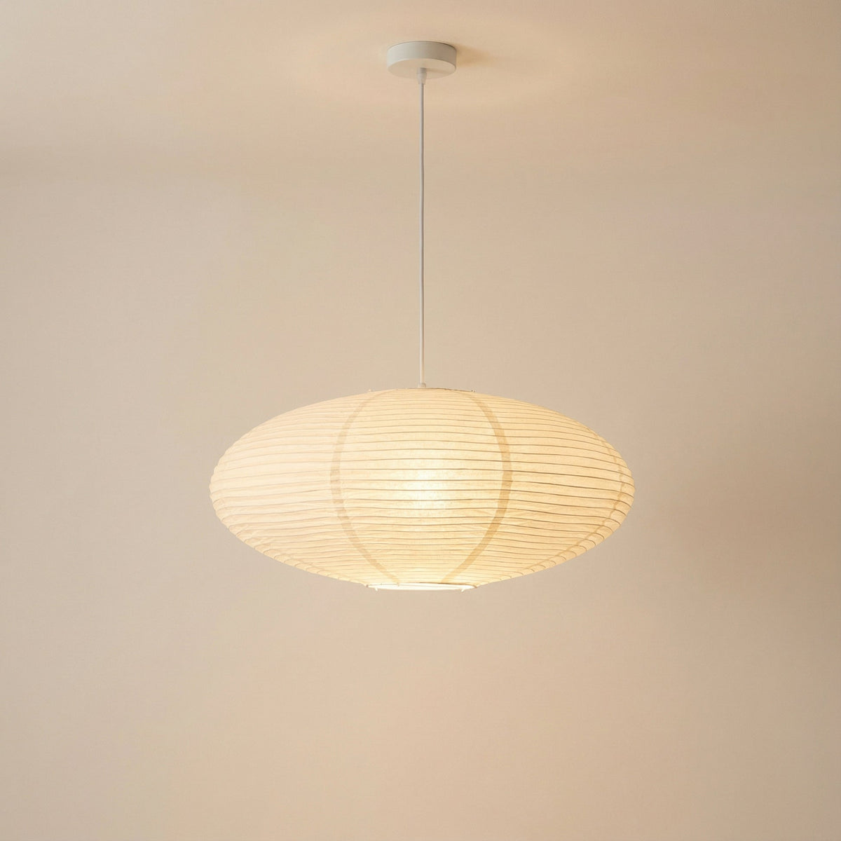 Wabi's Paper Pendant Light – Japanese Inspired Hanging Lighting