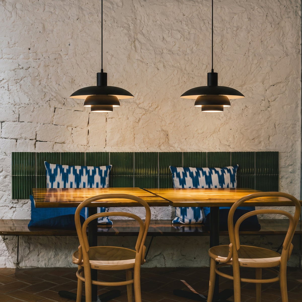 Scandinavian Minimalist Layered Metal LED Pendant Light