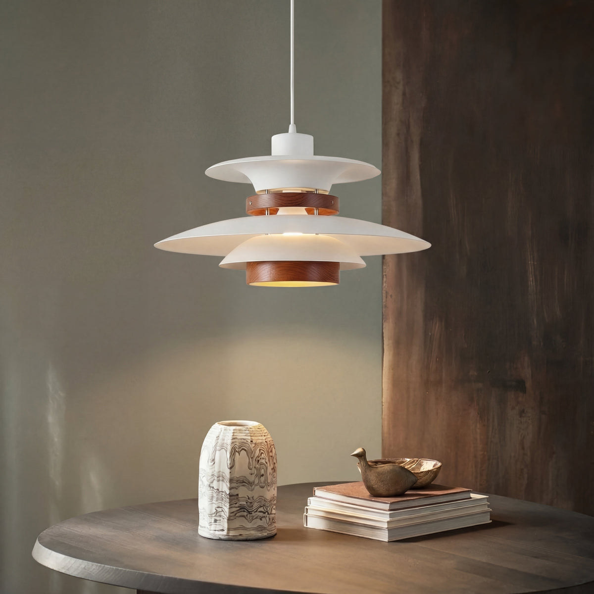 Merado Swing Arm Pendant Light – Modern Layered Scandinavian Lighting