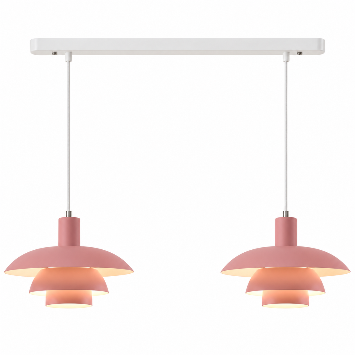 Scandinavian Minimalist Layered Metal LED Pendant Light