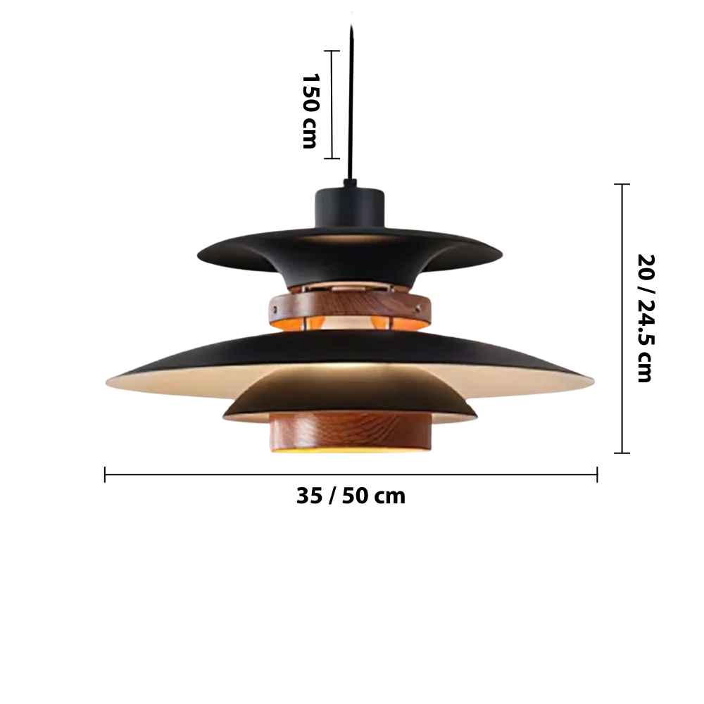 Merado Swing Arm Pendant Light – Modern Layered Scandinavian Lighting