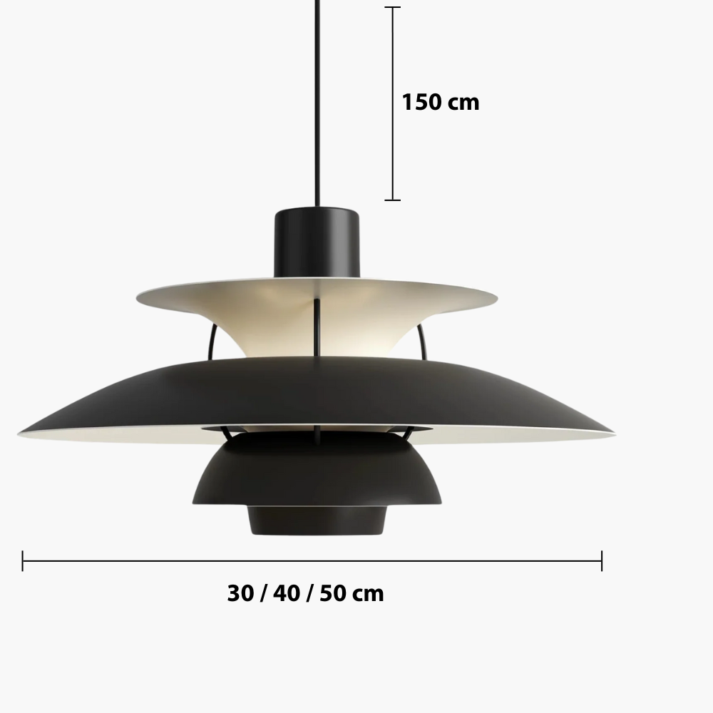 Multilayer Danish Pendant Light – Modern Scandinavian Hanging Lighting