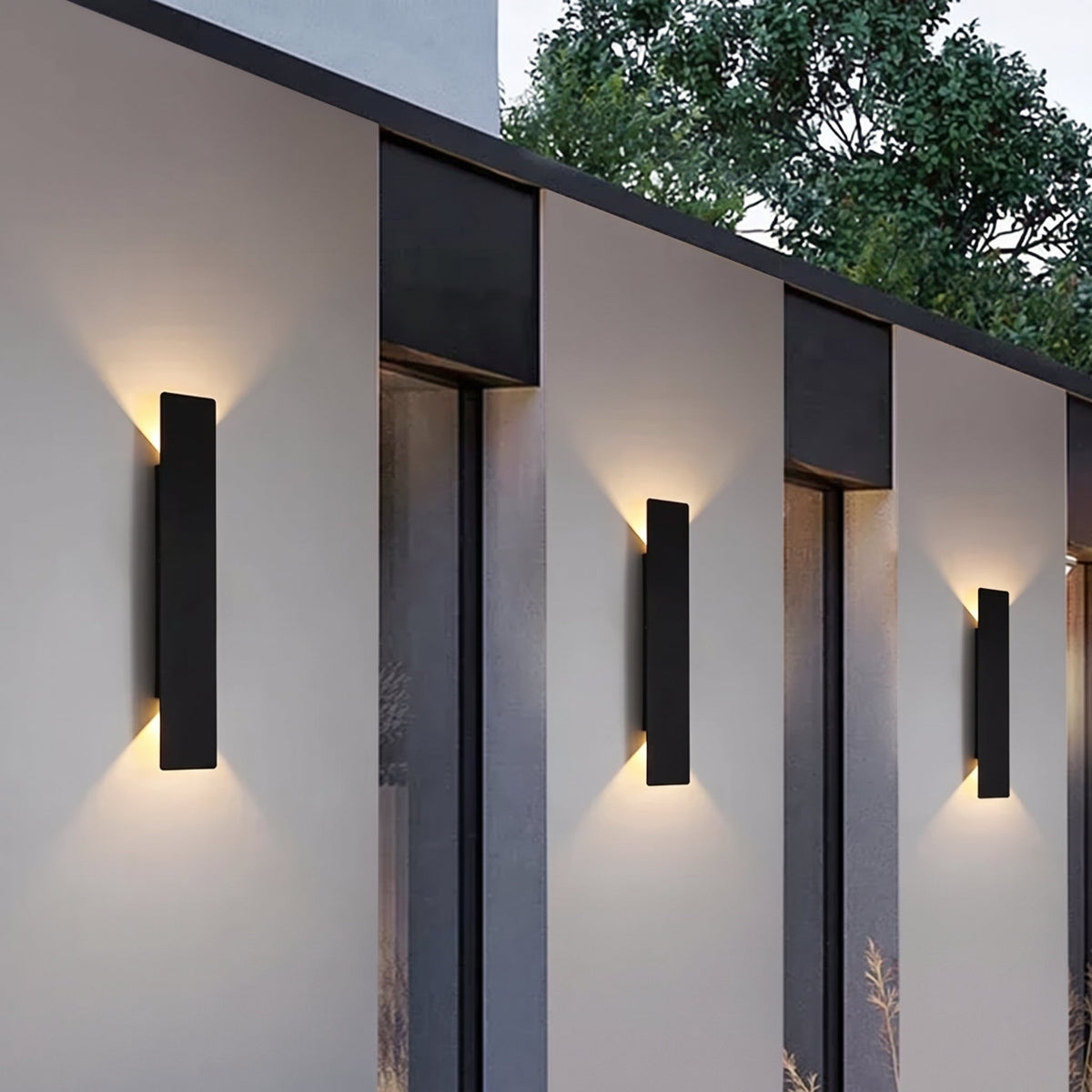 Waterproof LED Strip Wall Lamp – Modern Up and Down Outdoor Lighting