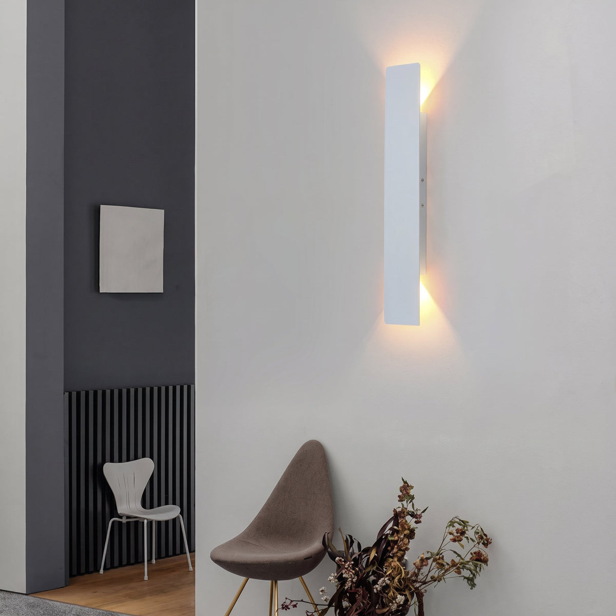 Waterproof LED Strip Wall Lamp – Modern Up and Down Outdoor Lighting