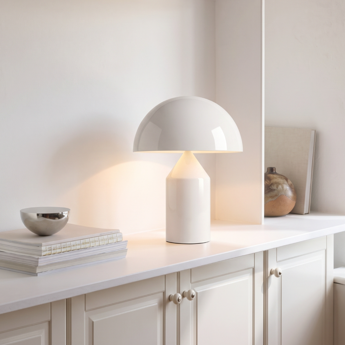 Dome Mushroom Table Lamp – Retro Metal Lighting