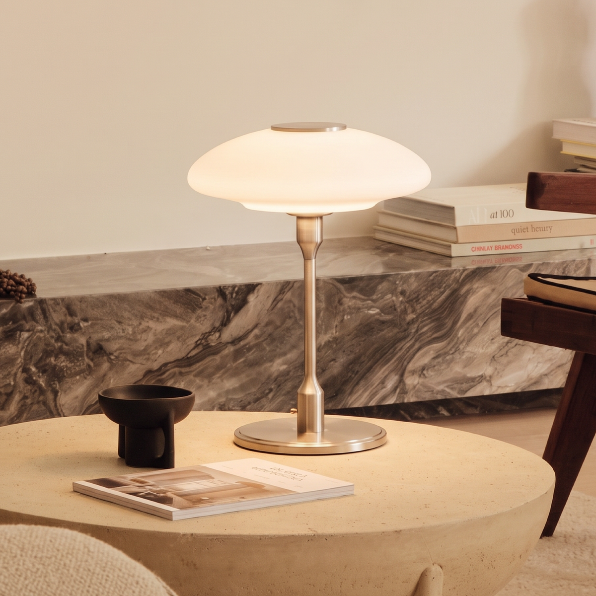 Swedish Designer Table Lamp – Modern Scandinavian Glass Lighting