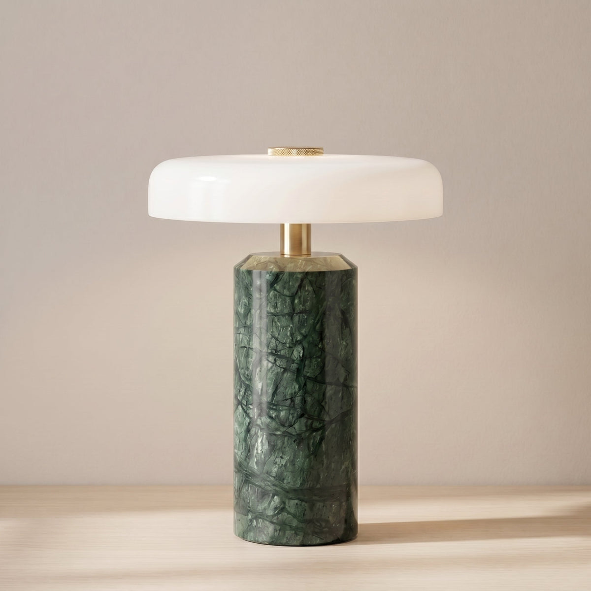Marble Glass Table Lamp – Modern Rechargeable Ambient Lighting
