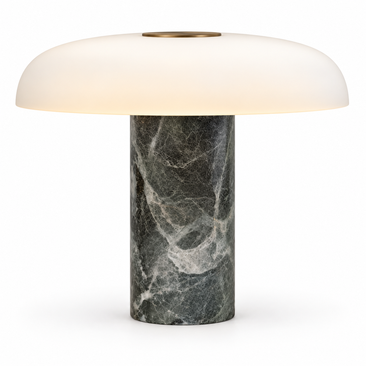 Marble Base Glass Table Lamp – Elegant Mushroom Lighting