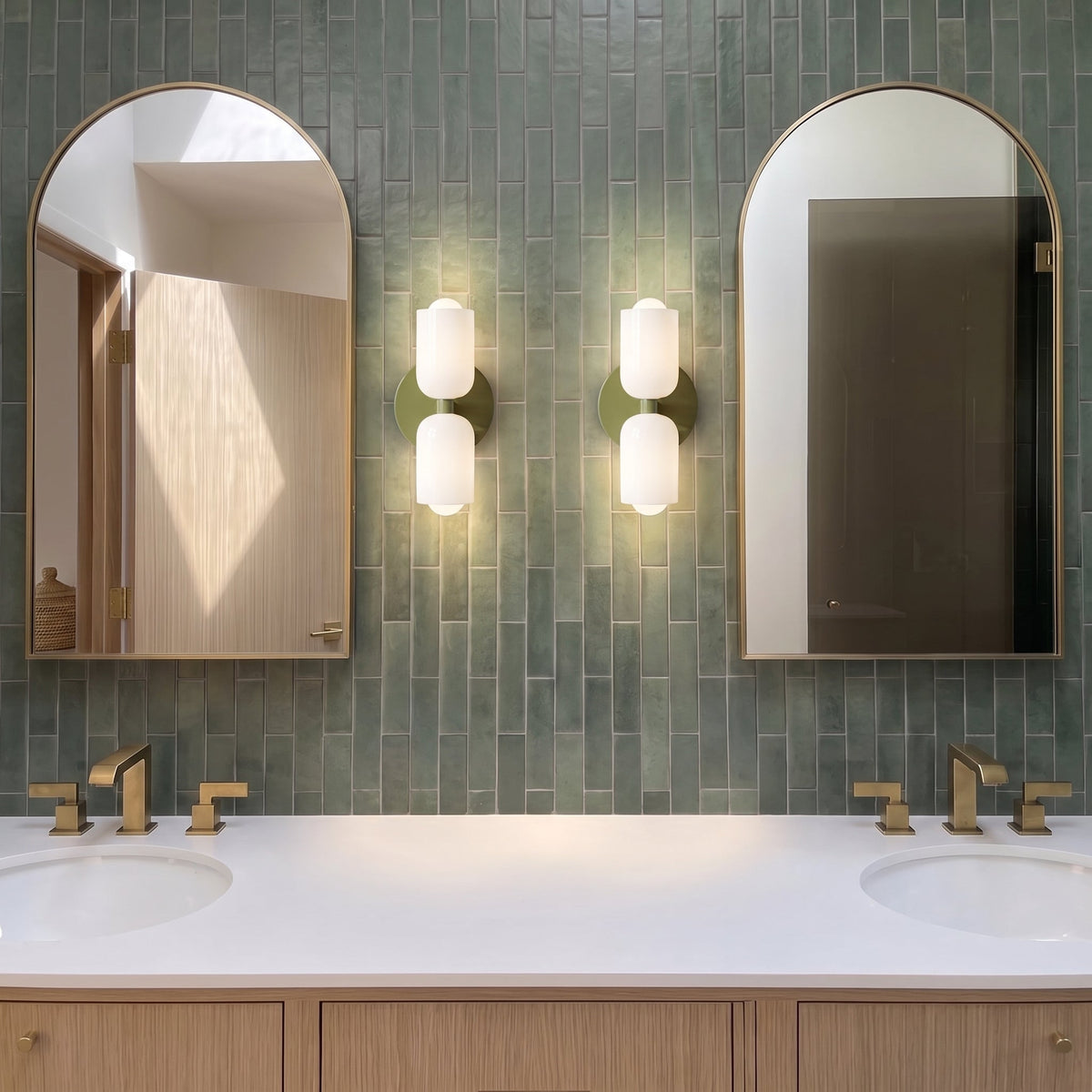 Nordic Up and Down Wall Light – Modern Double LED Wall Lighting