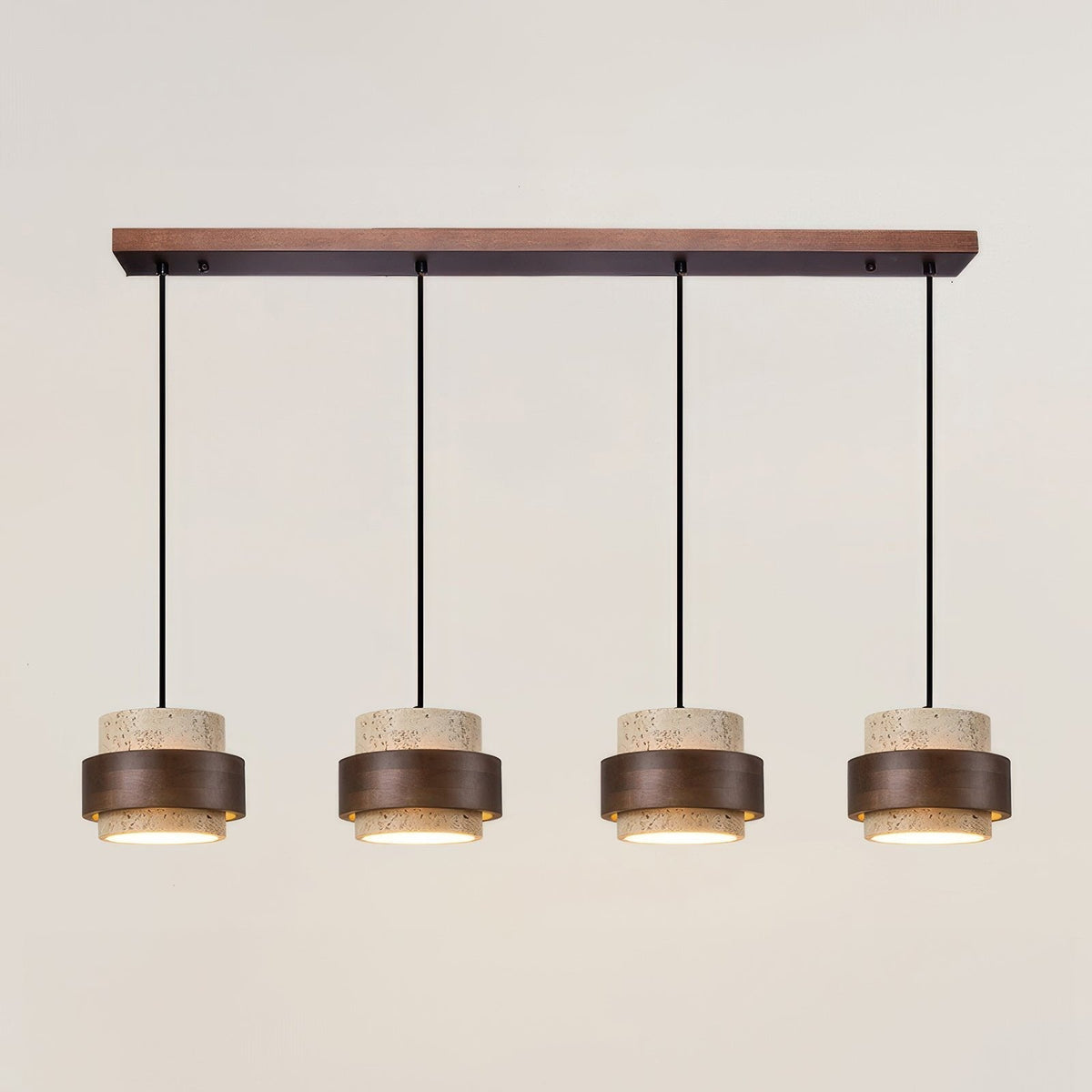 Ascend Retro Stone Wabi Sabi Pendant – Natural Travertine Lighting
