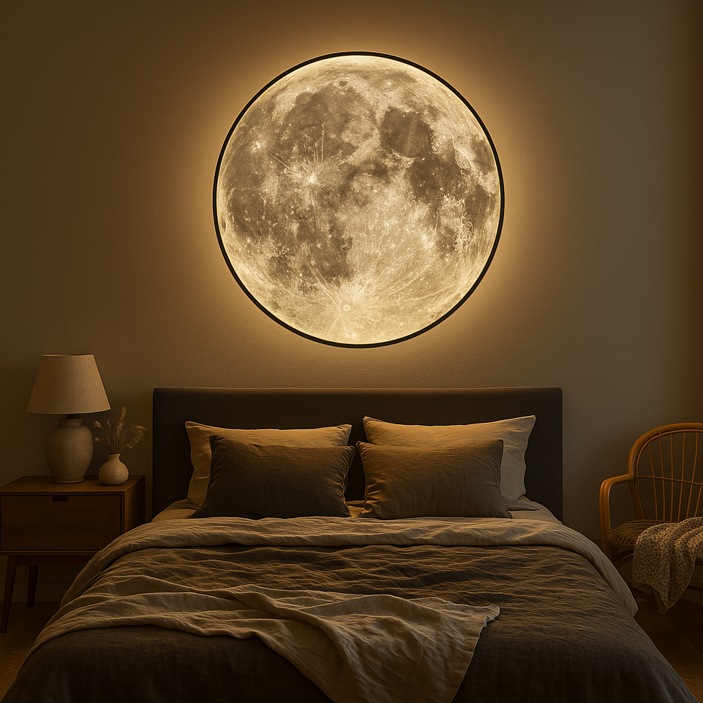 Moon Wall Lamp – Modern Lunar Inspired LED Lighting