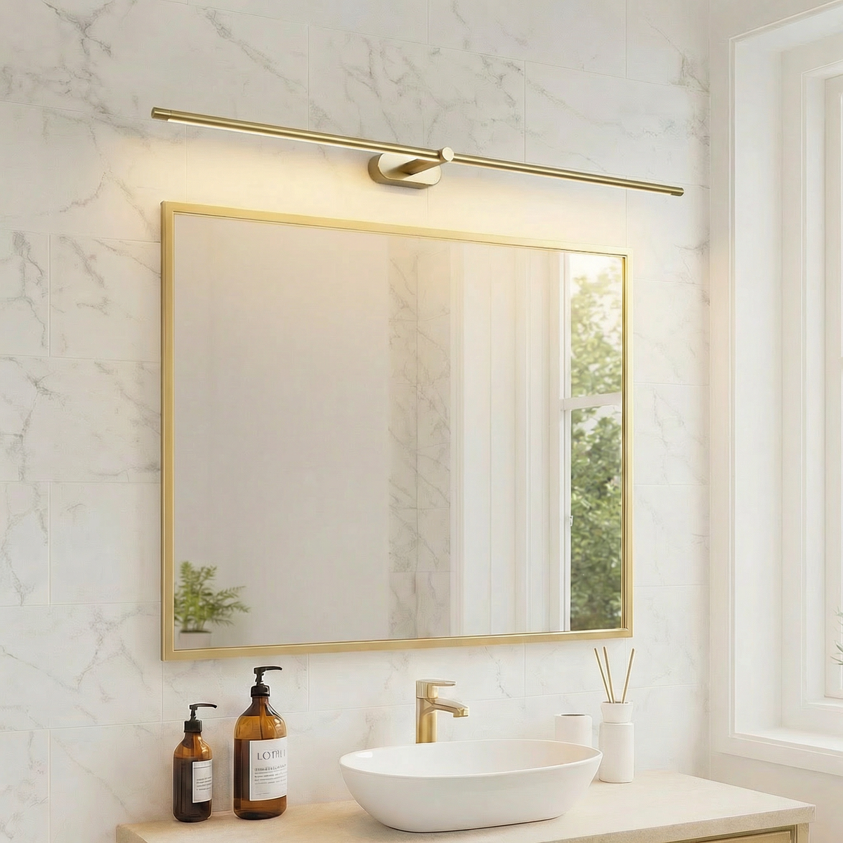 Bathroom Bar Wall Light – Modern Linear LED Mirror Lighting