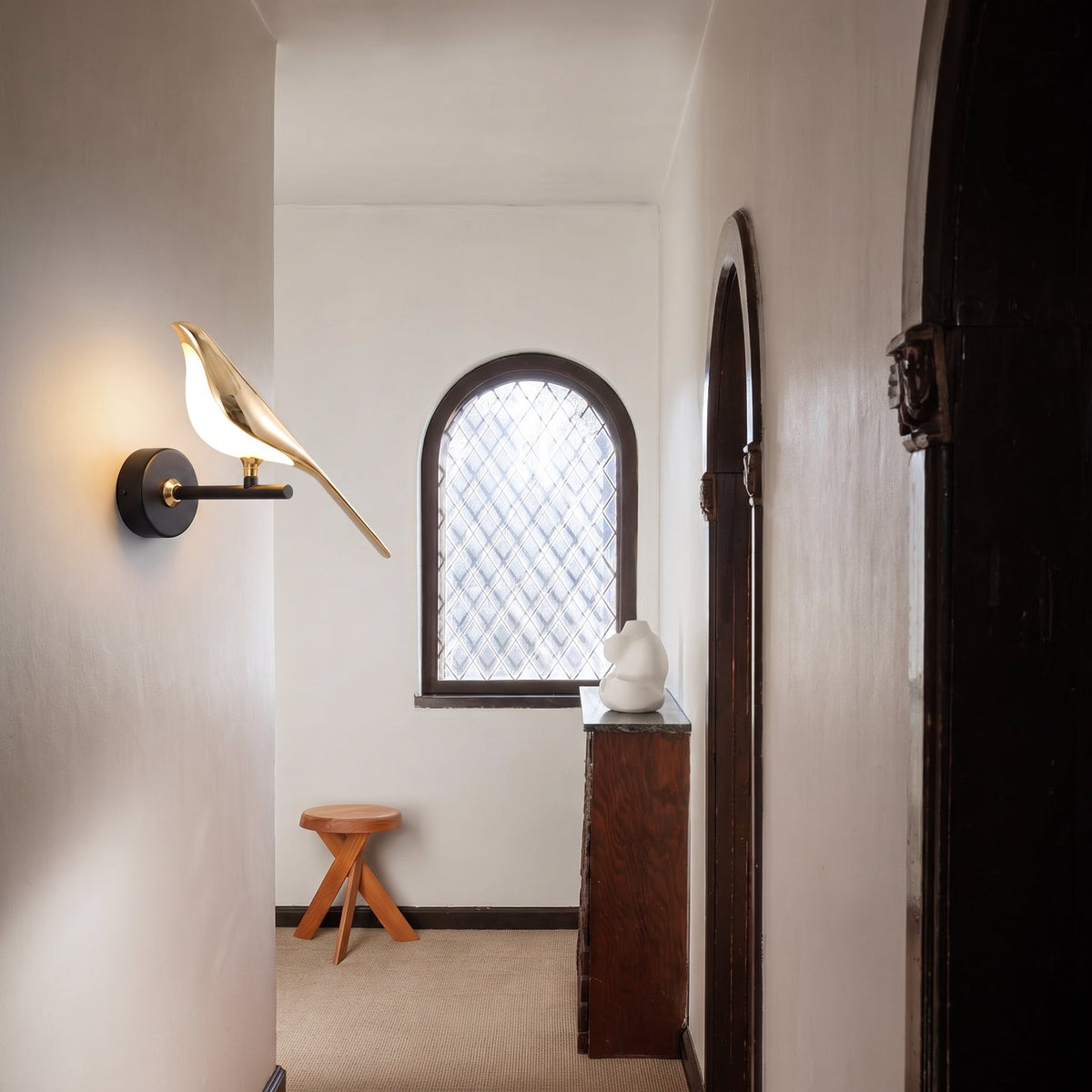 Gold Bird Wall Light – Sculptural LED Wall Lighting