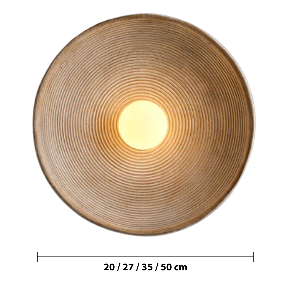 Japanese Wall Light – Minimalist Wabi Sabi LED Lighting