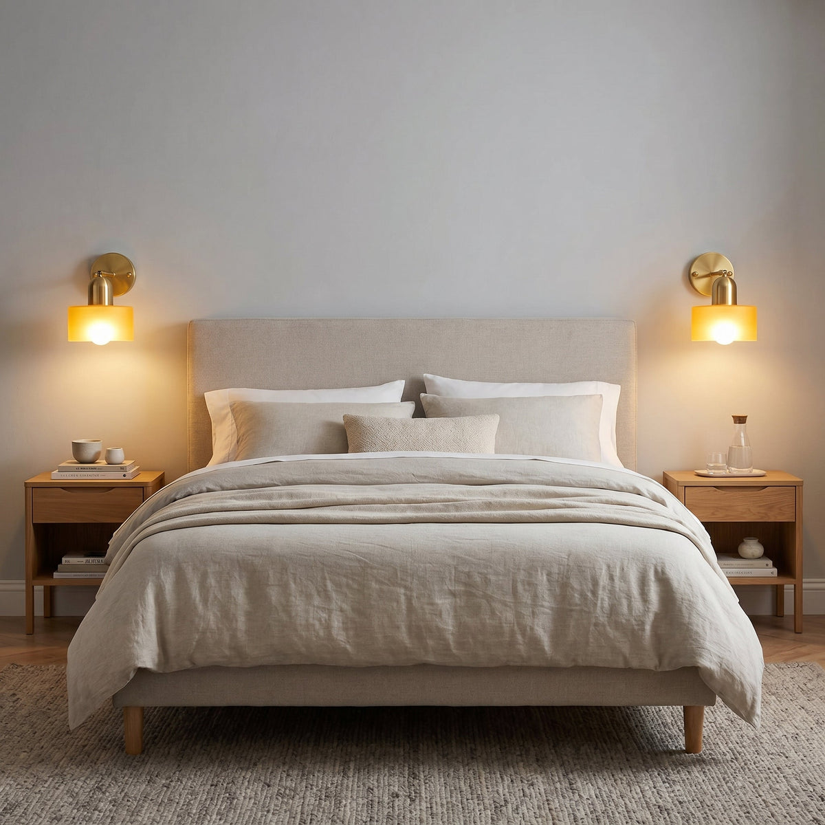 Colored Glass Bauhaus Wall Light – Retro Modern Wall Lighting