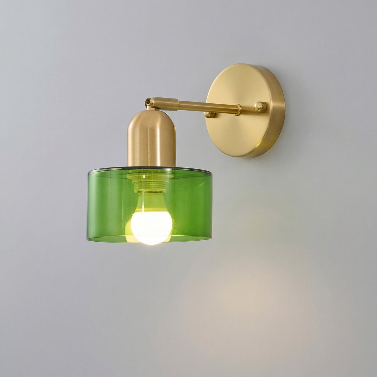 Colored Glass Bauhaus Wall Light – Retro Modern Wall Lighting